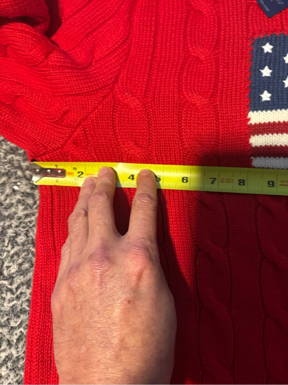 Polo by Ralph Lauren Limited Edition Men’s Size XXL Red US flag Knit Sweater NWT - Picture 9 of 12